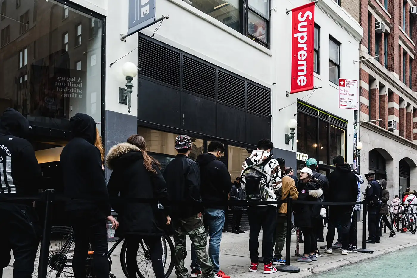 supreme brand launch drop crowd