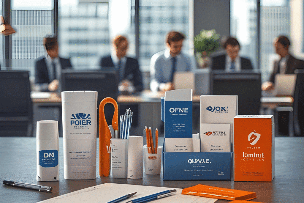 Branded Office Supplies for Customer Retention.